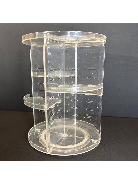 Other - Clear Acrylic Makeup Organizer Storage Carousel With Adjustable Compartments